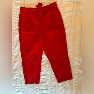 Ann Taylor Petite Tie Waist Ankle Pant
